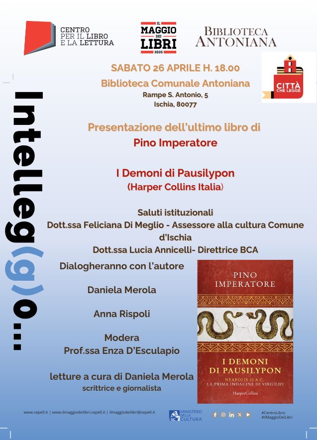 "Maggio dei Libri" con la presenza di un autore amatissimo: Pino Imperatore